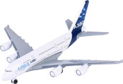 Metallist reisilennuk AIRBUS A380-800 valge 11 cm