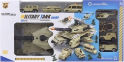 Sõjaväekomplekt: lahtikäiv tank autode ja helikopteriga