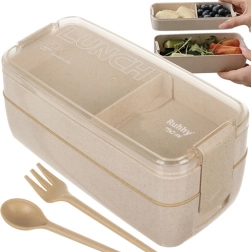 Lunchbox Ruhhy 750 ml with Cutlery Set