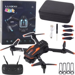 LU800 kaameraga droon LED-tuledega – oranž