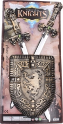 Laste kilbi ja kahe mõõga komplekt 60 cm