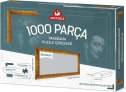 Kuldne pusleraam 96×34 cm