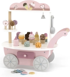 VIGA POLARB puidust liikuv 3‑ühes maiuse- ja jäätisekiosk