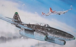 Messerschmitt Me 262 A-1a lennuki mudel 1:72