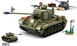 Sluban Army keskmine tank 2in1 ja õhutõrjekahur ehituskomplekt