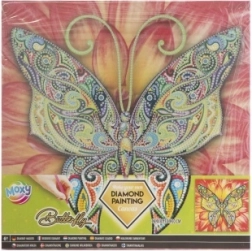 Teemantmaalimine GRAFIX liblikas 30 × 30 cm puidust raamil