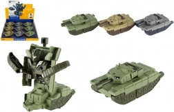 Transformeeruv tank/robot plastist 14 cm hoorattaga