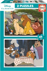Educa Puzzle Disney loomad 2x48 tükki
