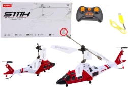 Kaugjuhitav helikopter gyroskoobiga Syma S111H punane