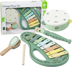CLASSIC WORLDi puidust vintage muusikariistade komplekt, 18+ kuud