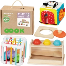 Woopie green Montessori kast 5-in-1 beebidele 11–12 kuud fsc