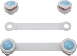 Baby Ono Child Safety Locks for Drawers and Refrigerators, White, 2 pcs