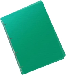 Polüpropüleenist A5 4 rõngaga mapp Lines, roheline