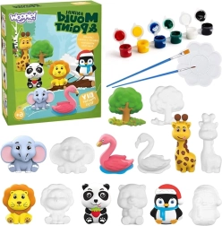 Woopie loov DIY värvikomplekt – kipsist loomade valuvormid värvimiseks