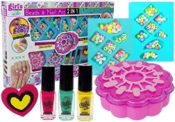 Girl's Creative Set for Jewelry and Nail Art 2 in 1
