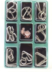 Metal Puzzle – Set of 3 Logic Brain Teasers for Kids and Adults