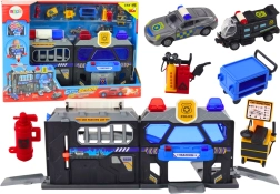 Expandable Police Station with Lights and Sounds