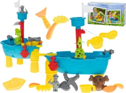 Piraadilaeva mängulaud liivakastiga