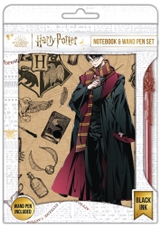 Harry Potter Notebook with Pen Navy & Gold