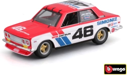 Metallist mudel Bburago 1:43 BRE Datsun 510 võidusõiduauto