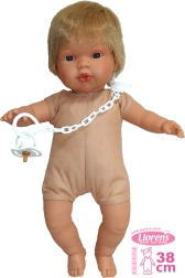 Realistic Doll Llorens Sasha with Sounds and Soft Body - 38 cm