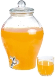 Klaasist joogidosaator kraaniga 6,5 l
