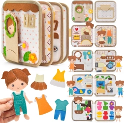 2Kids Toys sensoorne tegevusraamat Nukuga majake