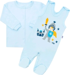 Kaheosaline beebide puuvillane komplekt NEW BABY Väike rüütel