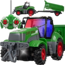 RC traktor kallutava haagise ja kallurkastiga