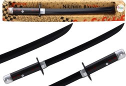 Heliefektidega patareitoitel samuraimõõk, must