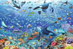 Ravensburger pusle värvikas veealune maailm 3000 tükki