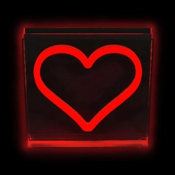 LED neoonlambike süda punane 2Kids Toys