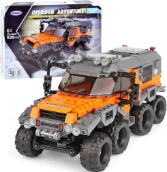 Maastikusuperauto 8×8 ehituskomplekt, 529 detaili