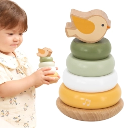 VIGA PolarB puidust hariv püramiid linnukesega