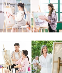 Numbrimaali komplekt raamiga 20 × 20 cm – lillemotiiv