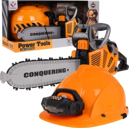 Elektriline mootorsaag koos kiivriga