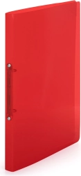 Polypropylene Binder A4, 2-ring, red