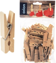 Wooden decorative clothespins 4.5 cm, 50 pcs