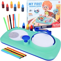 Kreatiivne laste joonistustahvel 3v1 Spirograph