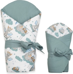 Double-sided baby swaddle New Baby Little Dragon 80 × 80 cm