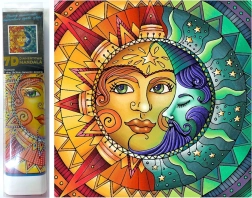 Diamond Painting 7D Moon and Sun 30x30 cm