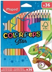 Värvipliiatsid MAPED Color'Peps, 36 tk
