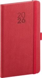 Notique Diamante taskuagenda 2026 punane