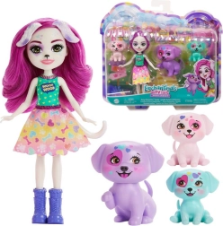 Enchantimals nukk Dessa Dalmatian koos armsa dalmaatsia koerte perega