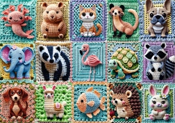 Trefl pusle Premium Plus heegeldatud loomakesed 1000 tükki