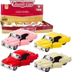 Metal retro toy car 1:32 with pull-back drive and opening doors