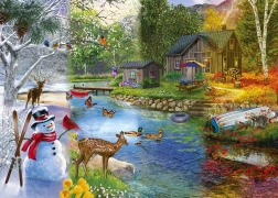 Seasonal Transitions Puzzle 1000 Pieces
