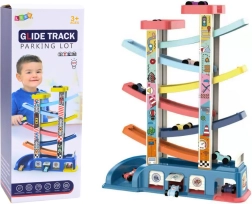 Värviline autode liuraja komplekt – 6 autokest