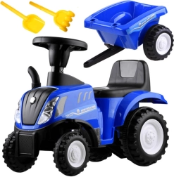 Laste lükatav traktor haagisega New Holland