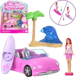 Mattel Mini Barbie Land kabriolett mininukuga Barbie ja värvimuutuse efektiga
